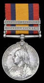 Queen’s South Africa 1899-1902, 2 clasps, Tugela Heights, Relief of Ladysmith (Br. W. Reynolds, Natal Vol. Amb....