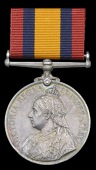 Queen’s South Africa 1899-1902, no clasp (Pte. P. J. Van Wyk, Oudtshoorn T.G.) some edge bruising, good very fine	...