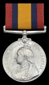 Queen’s South Africa 1899-1902, no clasp (1 L. Cpl. W. C. Rose, Krom River D.M.T.) edge bruising, nearly very...