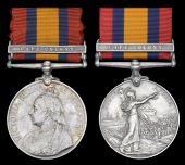 Queen’s South Africa 1899-1902 (2), 1 clasp, Cape Colony (1216 Tpr. P. Carls, D.E.O.V.R.; 79 L. Corpl. T. Hayes,...