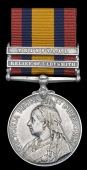 Queen’s South Africa 1899-1902, 2 clasps, Relief of Ladysmith, Transvaal (43 Clr. Serjt. F. Smith, Durban L.I.)...