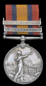 Queen’s South Africa 1899-1902, 2 clasps, Transvaal, South Africa 1902 (Intell. Agent S. Matthewman, F.I.D.)...