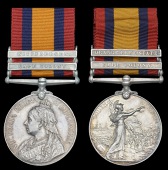 Queen’s South Africa 1899-1902 (2), 2 clasps, Cape Colony, Wittebergen (527 Pte. S. Kipps, Queenstown R.V.);...