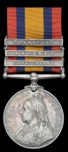 Queen’s South Africa 1899-1902, 3 clasps, Cape Colony, Wepener, Transvaal (1068 Pte. J. Bowers, Kaffrn. Rifles)...