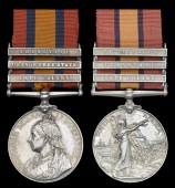 Queen’s South Africa 1899-1902 (2), 3 clasps, Cape Colony, Orange Free State, Transvaal (29993 Tpr. T. M....