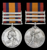 Queen’s South Africa 1899-1902 (2), 3 clasps, Cape Colony, Orange Free State, Transvaal (742 Pte. A. Stanley,...