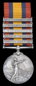 Queen’s South Africa 1899-1902, 5 clasps, Tugela Heights, Relief of Ladysmith, Transvaal, Laing’s Nek, South...