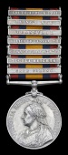 Queen’s South Africa 1899-1902, 7 clasps, Cape Colony, Tugela Heights, Orange Free State, Relief of Ladysmith,...