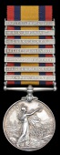 Queen’s South Africa 1899-1902, 7 clasps, Cape Colony, Tugela Heights, Orange Free State, Relief of Ladysmith,...
