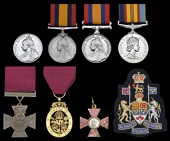 Queen’s South Africa 1899-1902 (3) (47 Tpr. E. R. Gourdeau, 2nd Can. M.R.) renamed, lacking suspension; another,...