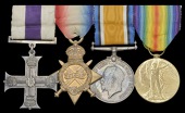 A Great War M.C. group of four awarded to Captain J. F. Menzies, 1st and 3rd Battalions Sherwood Foresters - later a...