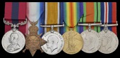 A Great War D.C.M. group of five awarded to Serjeant G. A. Lummus, 2nd Battalion Nottinghamshire & Derbyshire...