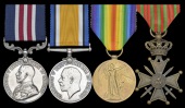 A Great War ‘Third Battle of Ypres’ M.M. group of four awarded to Warrant Officer Class 2 J. W. Cluney, 17th...