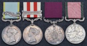 Four: Sergeant C. Hayes, 95th Regiment

Crimea 1854-56, 1 clasp, Sebastopol (C. Hayes No. 3343. 95 Regt.) engraved...
