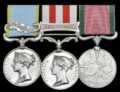 Three: Private J. Bowler, 95th Regiment

Crimea 1854-56, 1 clasp, Sebastopol (Jas. Bowler, 95th Regt.) officially...