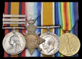 Four: Private J. Brough, Nottinghamshire & Derbyshire Regiment

Queen’s South Africa 1899-1902, 3 clasps, Cape...