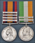 Pair: Private W. Phillips, Nottinghamshire & Derbyshire Regiment

Queen’s South Africa 1899-1902, 4 clasps, Cape...