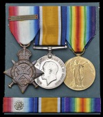 Three: Private A. Croom, 1st Battalion Nottinghamshire & Derbyshire Regiment

1914 Star, with clasp (10418 Pte.,...