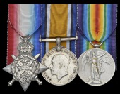 Three: Private E. Hickman, 2nd Battalion Nottinghamshire & Derbyshire Regiment, who died of wounds as a...
