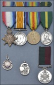Four: Private R. H. Horseman, 1/6th Battalion Nottinghamshire & Derbyshire Regiment

1914-15 Star (533 Pte.,...