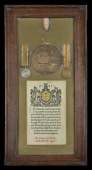 Three: Private A. C. Hinton, 2nd Battalion Nottinghamshire & Derbyshire Regiment, who died of wounds, France, on 7...