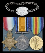 Three: Corporal F. Shipman, 7th (Robin Hood) Battalion Nottinghamshire & Derbyshire Regiment, who died of wounds in...