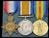 Three: Lieutenant G. M. A. Humble, 13th Battalion Nottinghamshire & Derbyshire Regiment

1914-15 Star (Lieut.,...