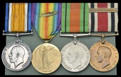 Four: Second Lieutenant P. A. Turner, Nottinghamshire & Derbyshire Regiment

British War and Victory Medals, small...