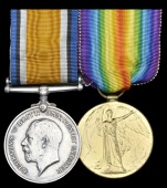 Pair: Second Lieutenant A. L. Palmer, 5th Battalion Nottinghamshire & Derbyshire Regiment, who died of wounds,...