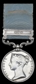 Army of India 1799-1826, 1 clasp, Ava (Serjt. R. Whittan, 45th Foot) short reverse hyphen, officially impressed...