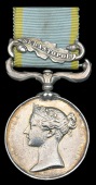 Crimea 1854-56, 1 clasp, Sebastopol (Patrick Egan, No. 3435. 95th Regt.) engraved naming, edge bruising, contact...