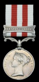 Indian Mutiny 1857-59, 1 clasp, Central India (Edwin Martin, 95th Regt.) edge bruising, contact marks, nearly very...