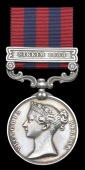 India General Service 1854-95, 1 clasp, Sikkim 1888 (383 Pte. F. Clarke, 2/Derby Regt.) renamed, very fine	 £60-80
