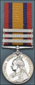 Queen’s South Africa 1899-1902, 3 clasps, Cape Colony, Orange Free State, Transvaal (1074 Pte. S. Watts, Derby....