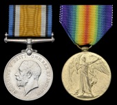 British War Medal 1914-20 (116315 Pte. H. Oakland, Notts. & Derby. R.); Victory Medal 1914-19 (Capt. W. J. Morgan)...