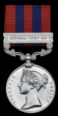 India General Service 1854-95, 1 clasp, Burma 1887-89 (621 Sepoy Bachaittar Singh, Lower Burma Mily Police Bn.)...