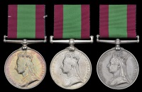 Afghanistan 1878-80 (3), no clasp (Sepoy Miran Buhhsh, 2nd Kapurthala Infantry; Havr. Ganesh Singh, (2nd) Bhopal...