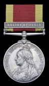 China 1900, 1 clasp, Relief of Pekin (1806 Sapper Hanumantu, No. 3 Cy. “Q.O.” Madras S & M) minor edge bruising,...