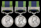 India General Service 1908-35 (3), 1 clasp, Afghanistan N.W.F. 1919 (18 Jemdr. Singbir Gurung, 4/3/Gks.; Jemdr....