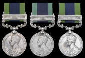 India General Service 1908-35 (3), 1 clasp, Afghanistan N.W.F. 1919 (469 Nk. Jangbir Gurung, E.F. Rifles (Bengal...