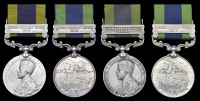 India General Service 1908-35 (4), 1 clasp, Afghanistan N.W.F. 1919 (Subdr. Shib Ram, 1 Kashmir Infy.; Rahmatullah,...
