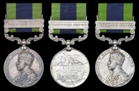 India General Service 1908-35 (3), 1 clasp, Waziristan 1921-24 (9956 Srwn. Faqir Mohd., 43 Gr. C.C.; Jemdr. Sohan...