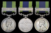 India General Service 1908-35 (3), 1 clasp, Burma 1930-32 (M 280 Dvr. Abdul Hakim, Marine Dept.; 6997 Sep. Shah...