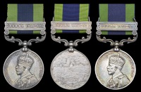 India General Service 1908-35 (3), 1 clasp, Burma 1930-32 (M 280 Dvr. Abdul Hakim, Marine Dept.; 6997 Sep. Shah...