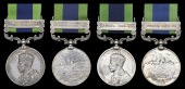 India General Service 1908-35 (4), 1 clasp, Burma 1930-32 (Insp. U Ba Chn, Police Dept.; 36 Constable Maung On Pe,...