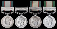 India General Service 1936-39, 1 clasp, North West Frontier 1936-37 (4) (Granthi Sham Singh, 2-11 Sikh R.; Masalchi...