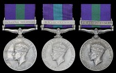 General Service 1918-62 (3), 1 clasp, S.E. Asia 1945-46 (I.O.453991 Jemdr. Shankar Singh, 1 Bn. Dogra R.; 61700...
