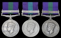 General Service 1918-62 (3), 1 clasp, S.E. Asia 1945-46 (I.O.453991 Jemdr. Shankar Singh, 1 Bn. Dogra R.; 61700...