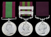 Three: Havildar Shiudas Tiwari, 9th Gurkha Rifles, late 9th Bengal Infantry

Afghanistan 1878-80, no clasp (Sepoy...
