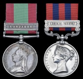 Pair: Subadar-Major Tan Sanwant, 1st Bombay Infantry

Afghanistan 1878-80, 1 clasp, Kandahar (Subadar Tan Sawunt,...